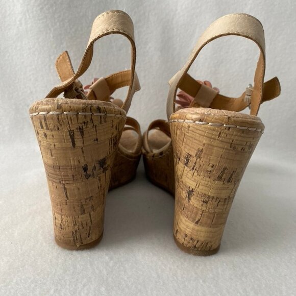 Born Concept Size 9M/W Cork Wedge Open Toe Sandals - Picture 15 of 16